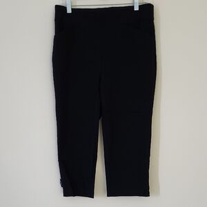 Chico's Josie Perfect Stretch Black Capris Chico's